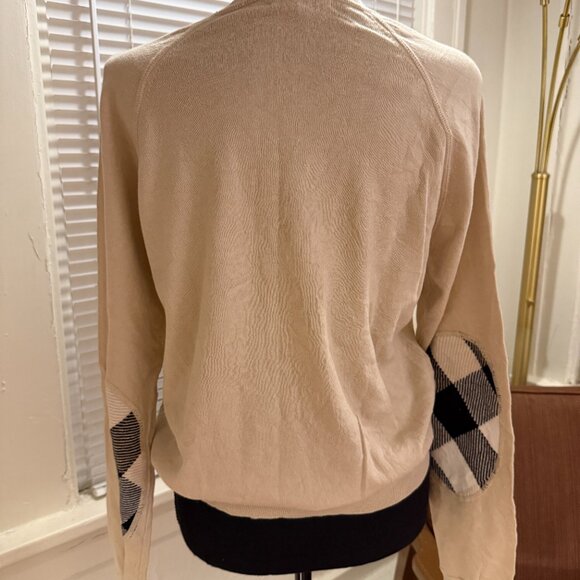 burberry small cotton nova check heritage all season sweater - Picture 4 of 5